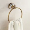 Antique Brass Ceramic Copper Bathroom Accessories Bath Towel Rack Towel Bar Cup Holder Paper Holder Clothe Hook