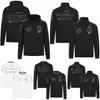 2024 F1 F1 Capuz Fórmula 1 Driver de comprimento completo Softshell Jacket Racing Fãs de moletom com capuz masculino Mulheres 1/4 Zip Capuz do suor