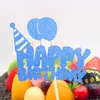 50st/Lot Balloons Happy Birthday Cake Topper Flags Många stilar för födelsedagsbröllopsfest kaka bakning dekor grossist 2024