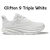 HOKAA One Clifton 9 Running Shoes Women Free Pepople Bondi 8 Cliftons Black White Peach Whip Harbor Cloud Carbon X2 Trainers