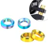 4st/set Mountain BMX Bike Bicycle Titanium Concave and Convex Washer Spacer för skivbromssloksgruppens monteringsbultar