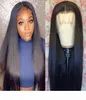 Ishow 55 Transparent Lace Closure Wig Loose Deep Curly Body Water Straight Brazilian Human Hair Wigs Lace Wig Peruvian Hair6807557