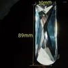 Lustre Crystal Camal 1PCS 89 mm en verre à facettes long Pendant Suncatcher Prisms pour l'éclairage des accessoires de décoration de mariage de bricolage