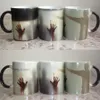 Nouvelle arrivée miséricorde s'il te plait les tasses de café mortes à café zombie tasse de tasse de tas de chaleur à la chaleur tasse de couleur