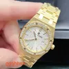 Designer AP Wrist Watch Royal Oak Series Watch Women's Watch 33mm Diametro Quartz Movimento in acciaio Gold Gold Orologio da uomo Luxury 67651ba.1261Ba.01