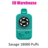 EU Lagerhaus Puff Wilde Vaper 28ml Saft Puff 18000 15000 Vapes Deschierbar Einweg -E -Leinwand Display 10 Aromen Nic 2% 3% 5% Mesh Spule 650mAh wiederaufladbar gegen Svapo