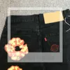 Denim teers jeans designer jacka high street blomma denim krans svart tvättade raka jeans denim teers jacka denim teaes jacka 783