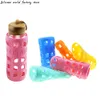 6.0CM Hollow Out Silicone Water Bottle Cover Anti Scalding Cup Cover Silicone Glass Milk Bottle Protective Sleeve