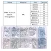 Soft/ Hard PVC Flat Washer Set M3 M4 M5 M6 Plastic Gasket Transparent Insulating Plain Gasket Ring Spacer Flat Washer Assortment