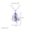 Amethyst Bow Necklace Chinese Style Pendant Necklace for Children