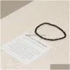 Kralen mg0036 groothandel gouden obsidiaan armband 4 mm mini edelsteen dames yoga mala energy kralen nce sieraden drop levering armbanden dhyr8