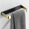 Badkamer gepolijste borstel gouden handdoekring wandring vierkante handdoek rek deur hanger vaste messing badkamer accessoires