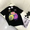 快適なイタリアブランドの色Tシャツのぬいぐるみベアレターグラフィックプリントファッション