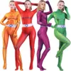 Total Spies Cosplay Kostüm Zentai Clover Sam Alex Britney Mandy Halloween BodySuit Kinder Erwachsene Mädchen Frauen Anzug Anzug Jungenuiten