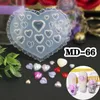 11 Styles 3D Flower Star Nail Art Mold Diy Bilded Nail Art Decorations Charms Ornament Silicone mögelmallar manikyrverktyg