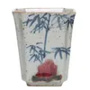 Handgeschilderde bamboe Chinese antieke waterbekers mooie theekop set rood in glazuur teaware vintage mokken voor theeceremonie theekopje