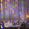 2022 Kerstmis Garland Gordijn LED Lichten Merry Christmas Decorations for Home Ornaments Xmas Gifts Navidad Nieuwjaar Decor Party