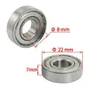 160pcs 608zz Bearing 8x22x7 mm ABEC-5 Skate Stroller Miniature 608 ZZ Ball Bearings 608Z 608 2z Bearing