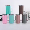 20oz American office double-layer insulated mug