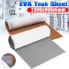 Self-Adhesive Foam Teak Decking EVA Foam Marine Flooring Faux Boat Decking Sheet Accessories Marine Gray Brown 2300x900x5mm