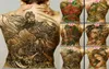 Tatuaje temporal apuesto por la espalda completa para Power Man Lealtad Geisha Dragon Dragon Waterproof Designs Men Tattoos Gran tamaño6806053