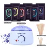 Epilatorer Vax varmare kit för depilering Dropshipping Dipping Pot Hair Removal Machine Set Heater Depilatory Wax Beans For Home Gift Women