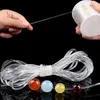 10m/rollo Fuerte Elástico Crystal Beading Cording Pulseras Estacionadas Línea de goma Beads Peads Hild String Cabellado de bricolaje Cordos