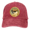 Ball Caps Doge Coin Giyim Beyzbol Kapağı Erkekler Dogecoin Komik Renkler Kadın Yaz Snapback