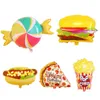 1pcs Donuts Candy Ice Cream Popcorn Fruit Foil Balloons Baby Shower Happy Birthday Decorations Inflatable Helium Sweet Kids Toys