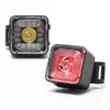 IP66 Waterdichte fiets koplamp en achterlichtsets120 Lumen Cycling Smart Sensor Brake Waarwaarschuwingslamp USB Lading Flash Lantern