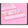 Toetsenborden 104/87/61 roze toetsenbord gaming keyboard Hand Rest Pols Rest Pad Therfing schuim Superfijne vezel Duurzaam comfortabel kantoor gaming