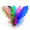 20st Colorful Curly Goose Feathers Plume Diy Dream Catcher Wedding Centerpieces For Tabeller Smycken Making Handicraft Accessory