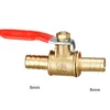 Hose Barb Inline Brass Water Oil Air Gas Fuel Line Shutoff Ball Valve Pipe Fittings