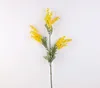 38 cm fiore artificiale finto acacia giallo mimosa peluche pudica spray fiore di seta fiore arredamento per la casa fagiolo rosso pianta