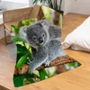 Australian Koala Bear Flannel Couvertures 3D Print Sofa Animal Travel Teens Women Men For Living Portable Travel Student Couverture