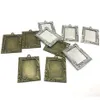 10pcs Retro Antique Bronze MINI Painting Frame Creative Decorative DIY Po Frame Pendant Home Decoration Parts12638