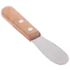 Sandwich Sandwich Butter Cheeter Slicer Couteau en acier inoxydable Spatule Kitchen Tool avec poignée en bois