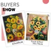 Azqsd Diamond Painting Sunflower Cross Stitch Diamond Emlasdery Flower Mosaic Handmade 5D DIY изображение со стразами