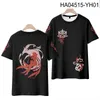Hoodies masculins Honkai Impact 3D T-shirts Anime Cosplay Men Femmes Tops O-Neck Short Sleeve Harajuku Shirt Plus taille