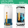 Display LCD Originale da 6.5 '' pro Oppo Realme 6i LCD -Touchsbildschirm Digitalisierer Assembly pro Reich 6i RMX2040 Parti Sostituibili LCD