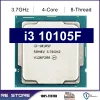 Motherboards NEW Core i3 10105F 3.7GHz 4core 8thread CPU processor L3 = 6m 65W LGA 1200 No Fan