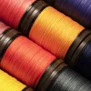 0,4-0,8 mm Handgjorda läder Sy Vaxtråd Polyester flätat rep Högstyrka för armband Dekorera runda vaxade trådar