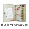 5V 12V 24V 18-vägs övervakning Switch Power Box Centraliserad strömförsörjningskamera LED-spänningsregulator utan strömförsörjning