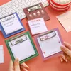 30pcs Message écrit Papier Mémo Pad Student Student Schedule Planification Sticky Note Paper DIY Journal Kawaii Stationry