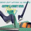Outils de coupe d'artisanat bricolage en bois de coupe en bois de coupe art artisanat outil d'artisanat avec 360 acier rotatif de sécurité de sécurité