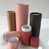 30st Kraft Paper Packaging Tube Rund små kartonger Glasdropparflaskförpackning Box Round Brown Tube Box