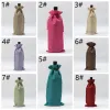 Drawstring Wine Bottle Bag Imitation Linen Liquor Bags Covers Red Wines Storage Sack Christmas Dinner Table Decorations TH1383