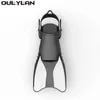 Аксуары для дайвинга Oulyan Long Flip Flip Professional Professable Plaging Fin для взрослого плавания плавник Силиконовая обувь y240410 Y240410