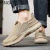 Casual schoenen pingkee mesh voering grip eva schuim binnenzool nylon schacht lichtgewicht kussens ondersteuning comfort ademende voor mannen sneakers