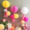 4''6''8''10''12'' Honeycomb Ball Paper Flower Lantern Ball Wedding Party Kids Birthday Party Christmas Decor Babyshows Supplies